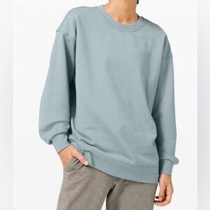 NWOT NEW Lululemon Perfectly Oversized Crew Blue Cast